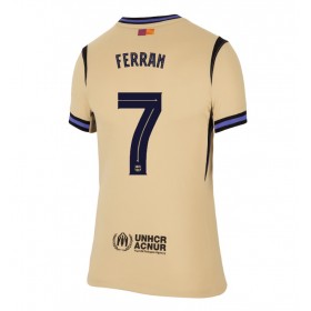 Dámské fotbalový oblečení Barcelona Ferran Torres #7 Venkovní košile 2025-26 Krátkým Rukávem